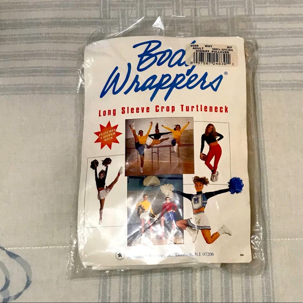 Body Wrappers NWT Long sleeve turtleneck white